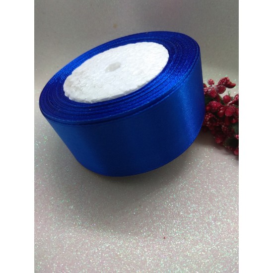 Ленты атласные однотонные 4 см (цв. синий)